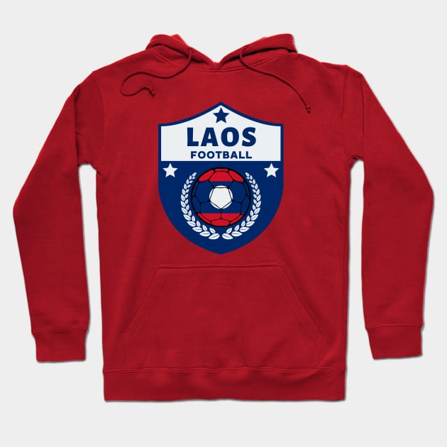 Laos Football Hoodie by footballomatic